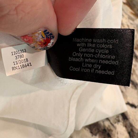 Lane Bryant 18/20 Poet Shirt White Lace Inset Coquette Boho Cottage Renaissance - Picture 6 of 10